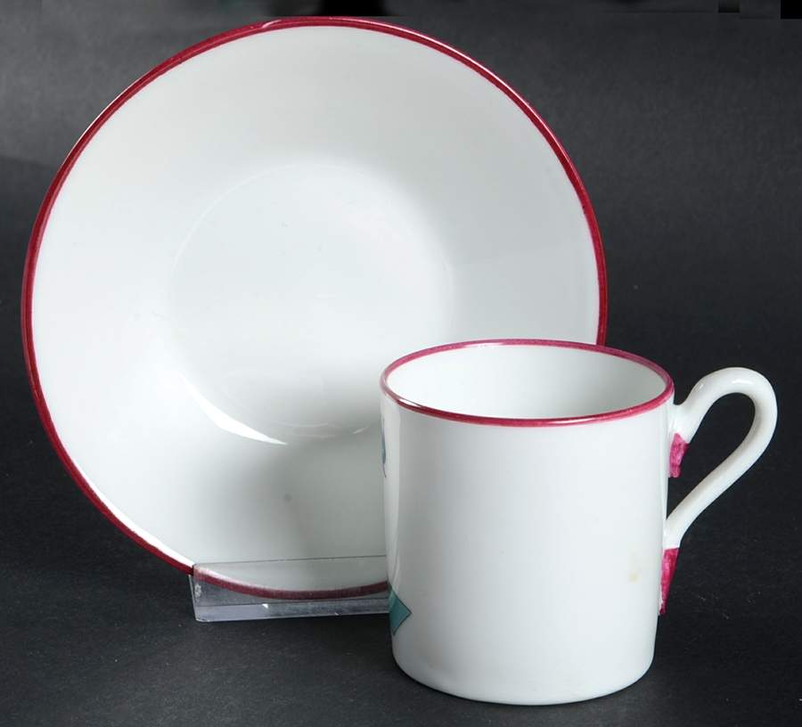 Circo Series Flat Demitasse Cup & Saucer Set by Ginori 1735-1