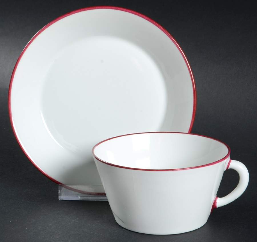 Circo Series Flat Cup & Saucer Set by Ginori 1735-1
