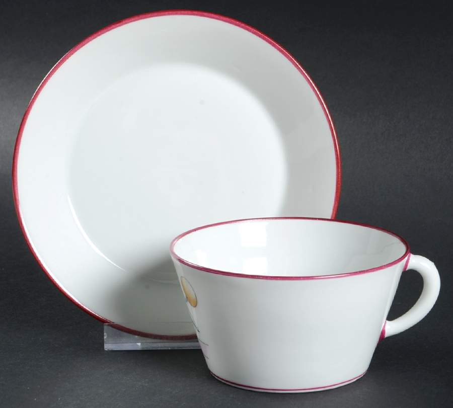 Circo Series Flat Cup & Saucer Set by Ginori 1735-1