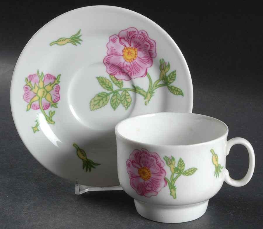 GIN4 Flat Cup & Saucer Set by Ginori 1735-1