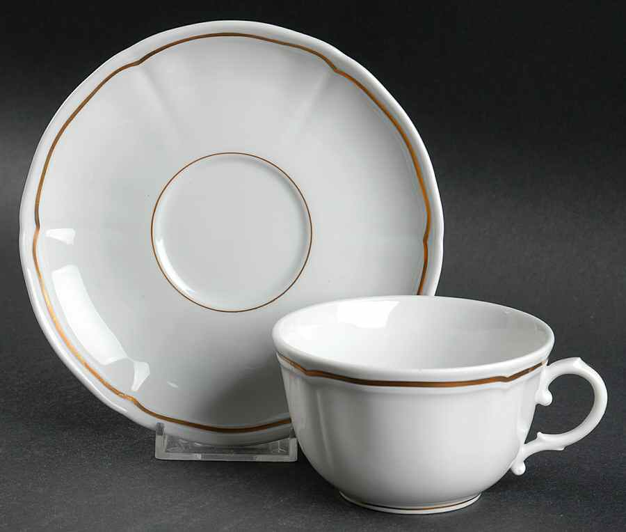 GIN42 Flat Cup & Saucer Set by Ginori 1735-1