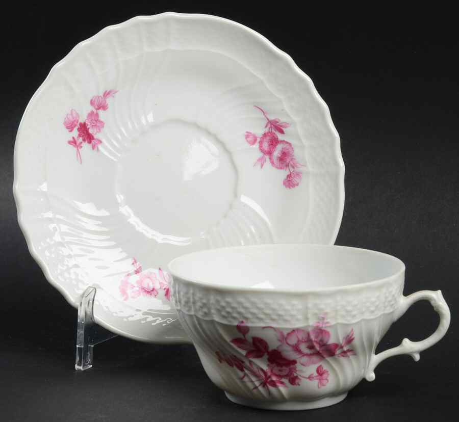 GIN45 Flat Cup & Saucer Set by Ginori 1735-1