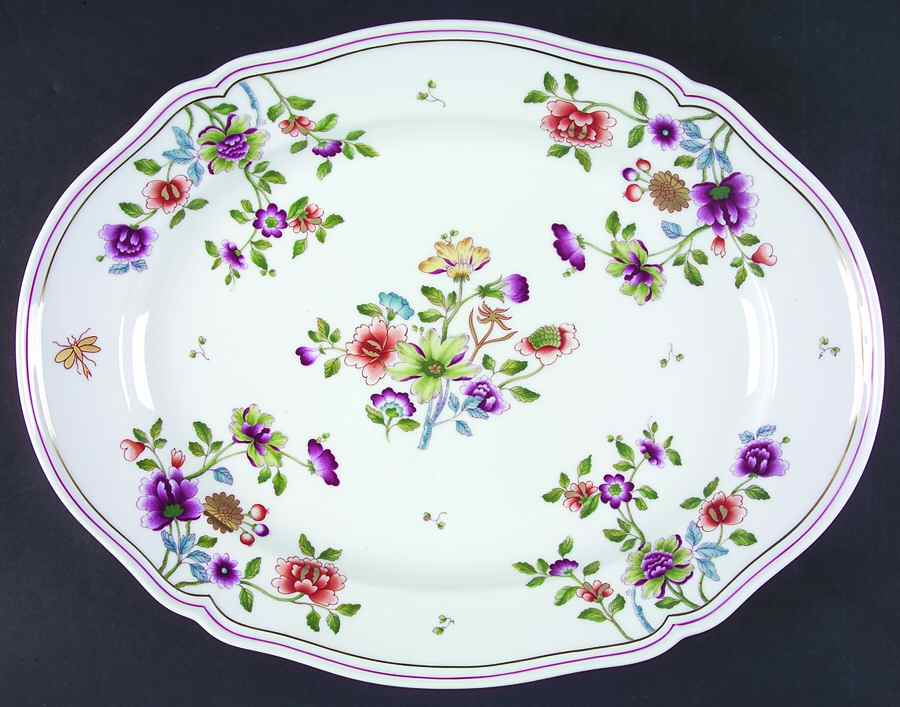 Granduca Coreana 15" Oval Serving Platter by Ginori 1735-1
