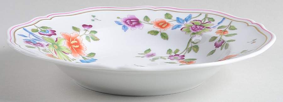 Granduca Coreana Large Rim Soup Bowl by Ginori 1735-1