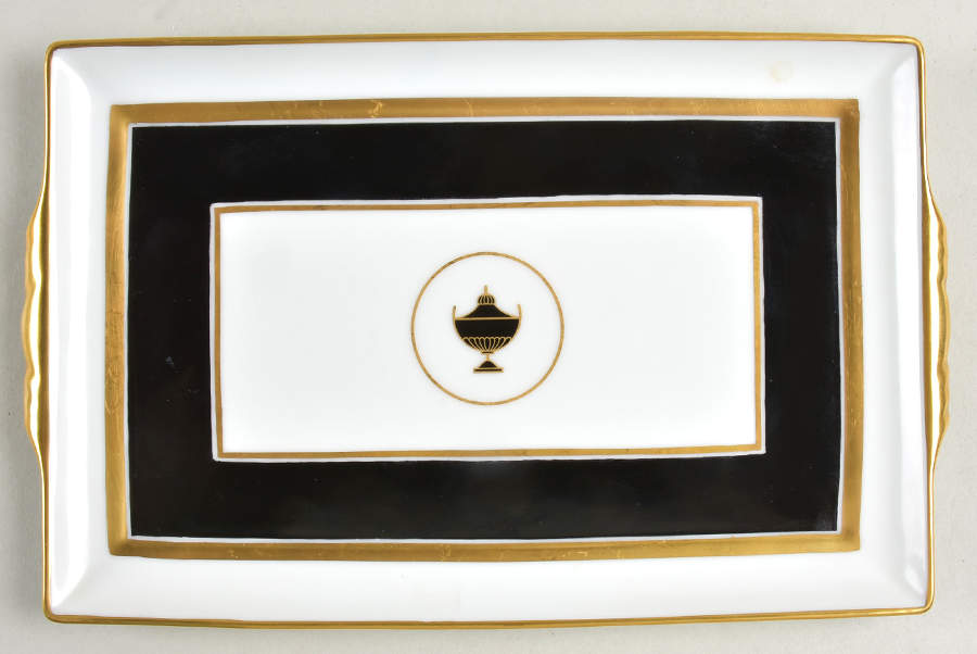 Impero Black Utility Tray by Ginori 1735-1