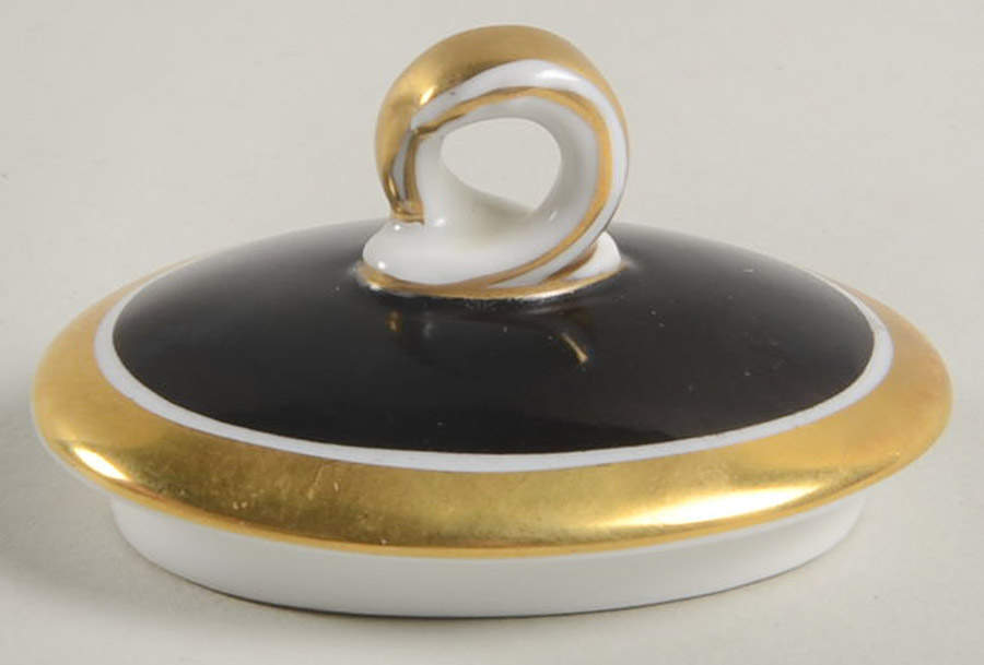 Impero Black Lid for Sugar Bowl by Ginori 1735-1