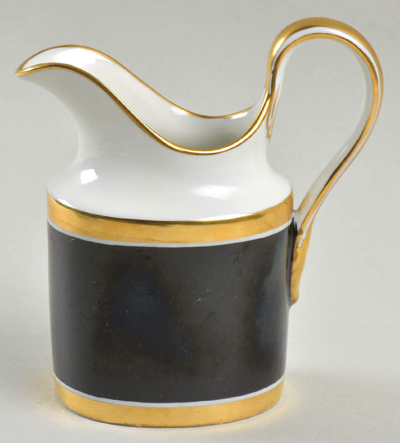 Impero Black Creamer by Ginori 1735-1