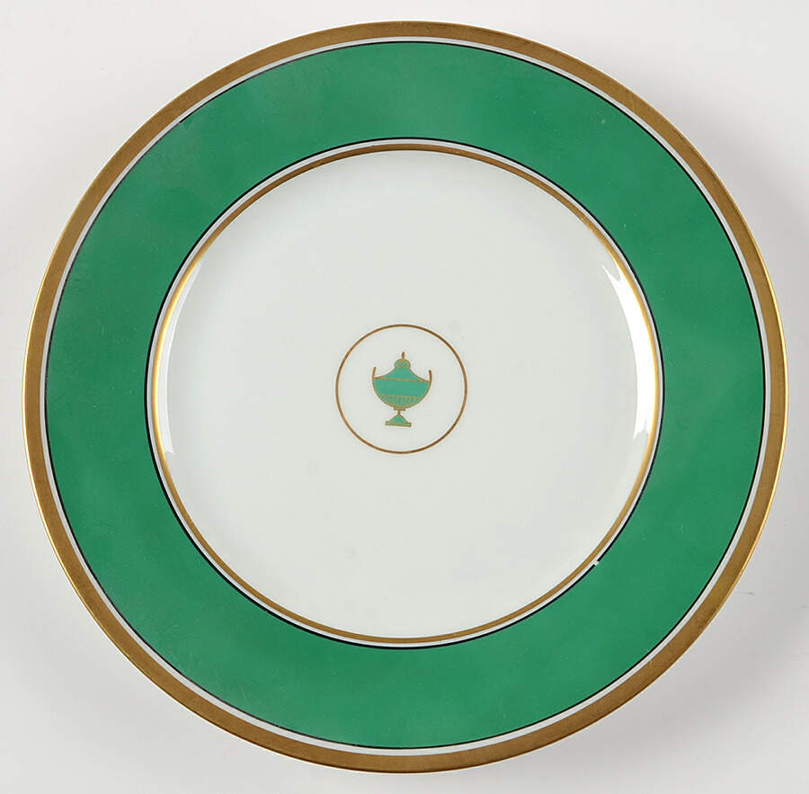 Impero Green Luncheon Plate by Ginori 1735-1