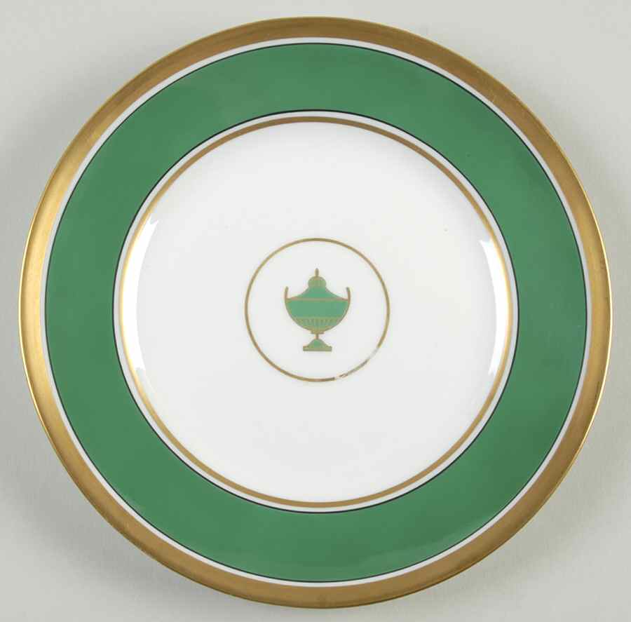 Impero Green Bread & Butter Plate by Ginori 1735-1