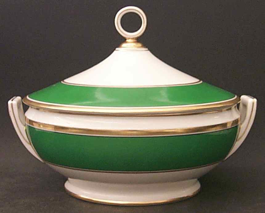 Impero Green Round Covered Vegetable by Ginori 1735-1