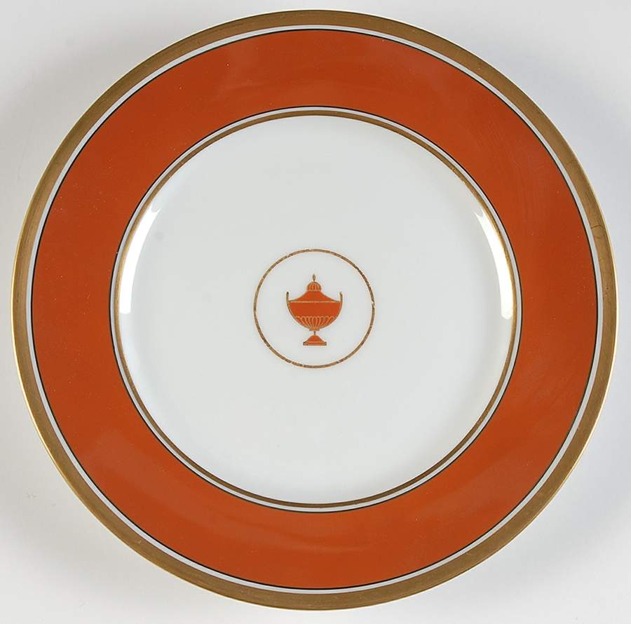 Impero Red Salad Plate by Ginori 1735-1