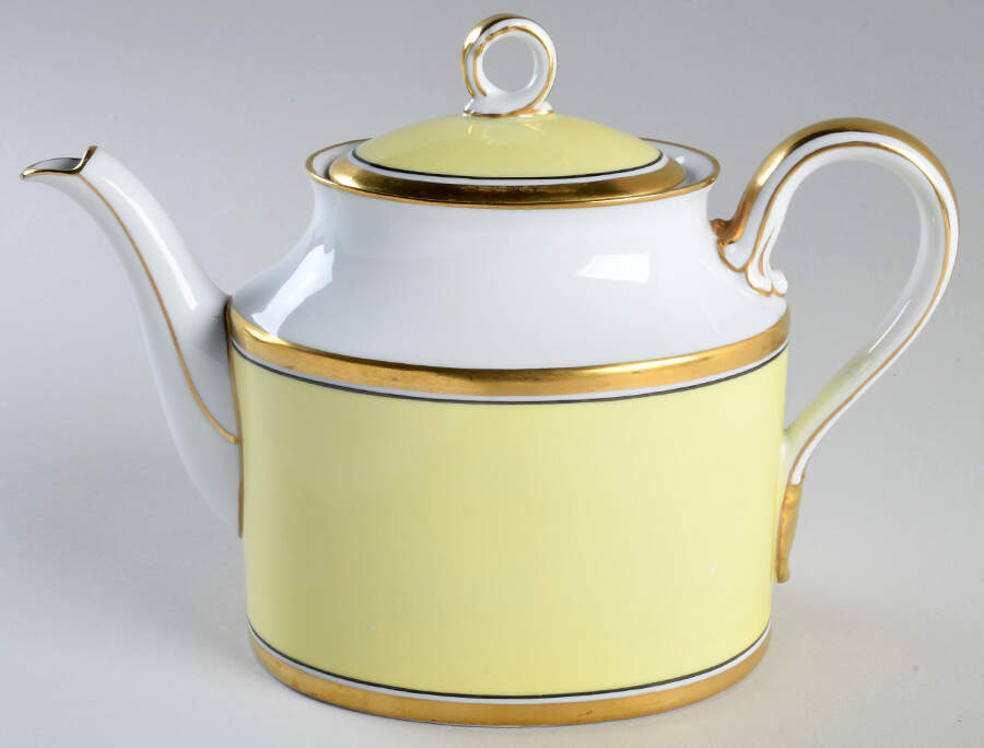 Impero Yellow Teapot & Lid by Ginori 1735-1