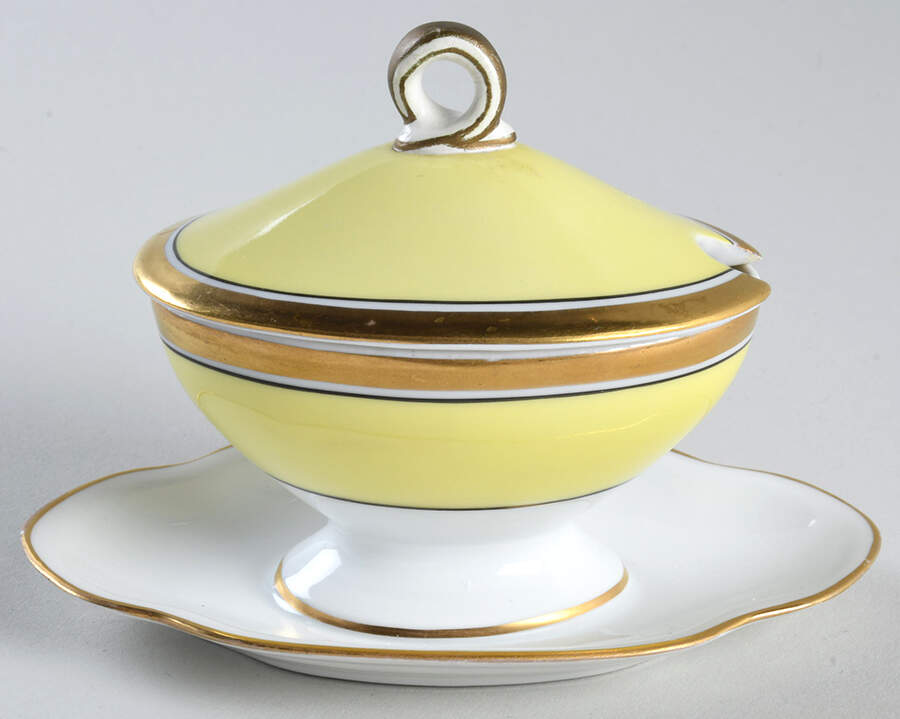 Impero Yellow Mustard Jar & Lid by Ginori 1735-1