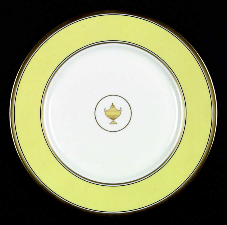 Impero Yellow Dinner Plate by Ginori 1735-1