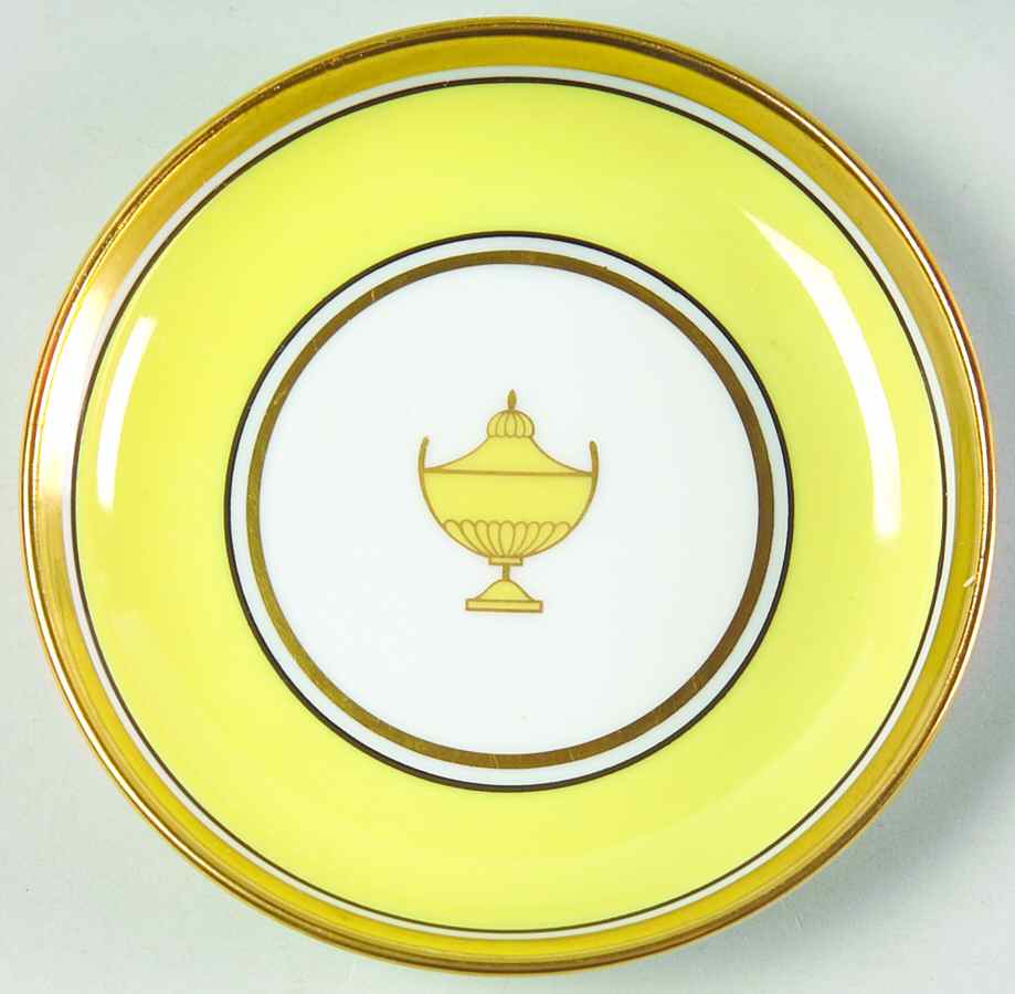 Impero Yellow Coaster by Ginori 1735-1