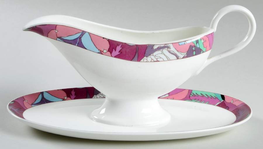 Intra Gravy Boat with Attached Underplate by Ginori 1735-1
