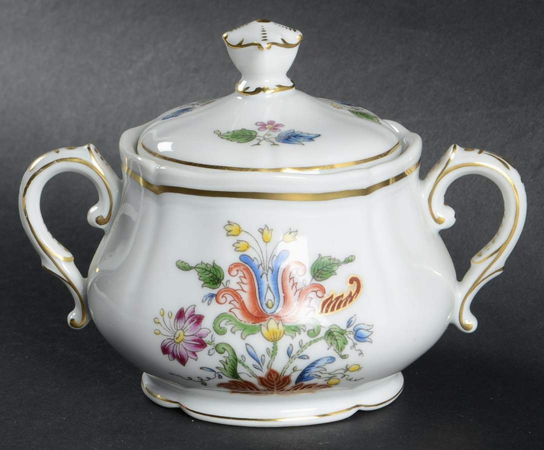 Ischia (Antico Doccia Shape) Sugar Bowl & Lid by Ginori 1735-1