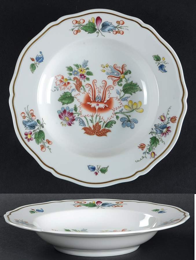 Ischia (Antico Doccia Shape) Rim Soup Bowl by Ginori 1735-1