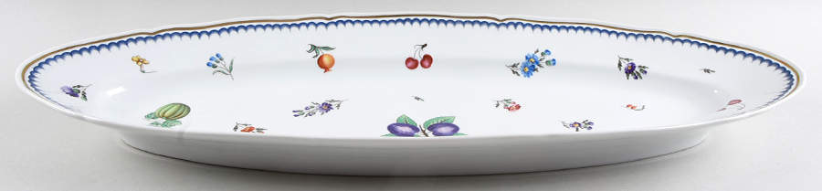 Italian Fruits (Antico Doccia) 23" Fish Platter by Ginori 1735-1