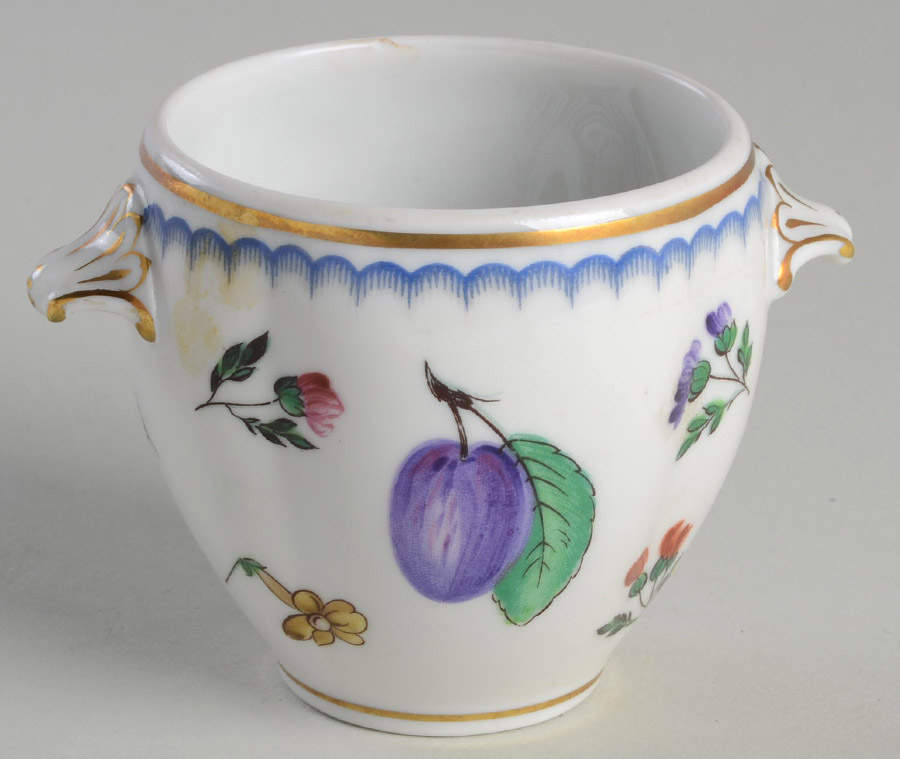 Italian Fruits (Antico Doccia) Mini Sugar Bowl No Lid by Ginori 1735-1