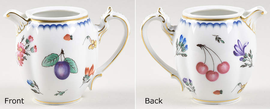 Italian Fruits (Antico Doccia) Individual Coffee Pot No Lid by Ginori 1735-1