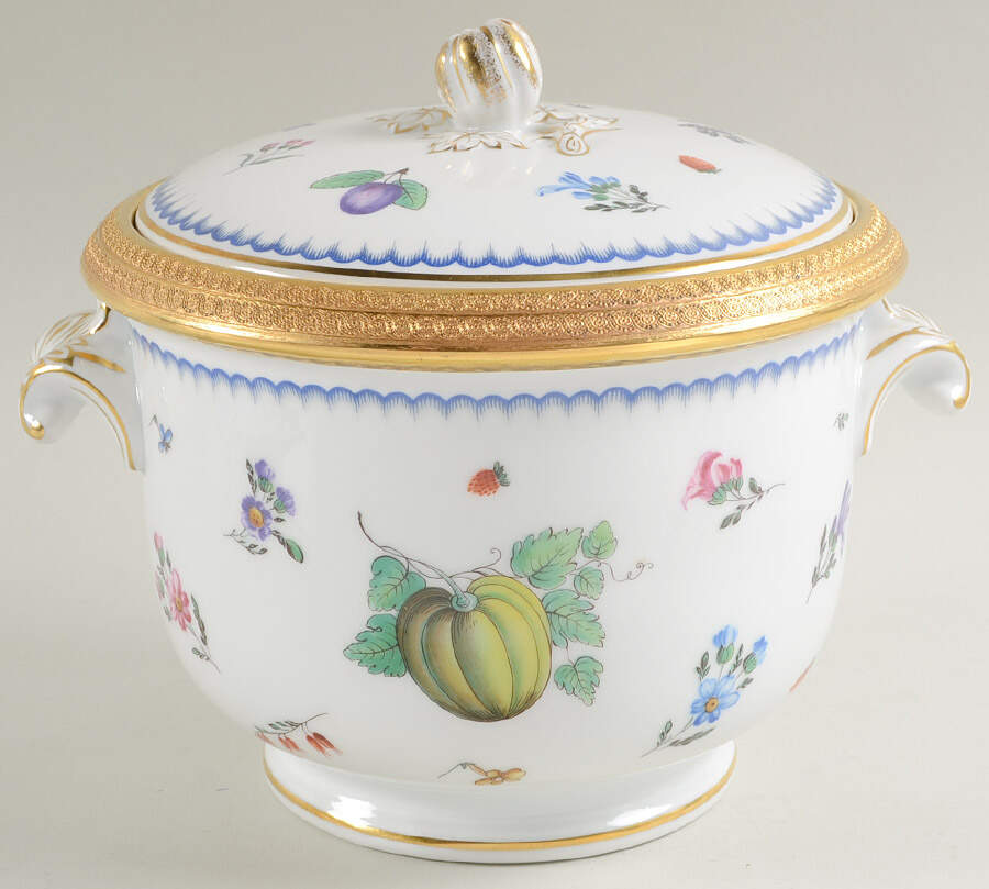 Italian Fruits (Antico Doccia) Ice Bucket by Ginori 1735-1