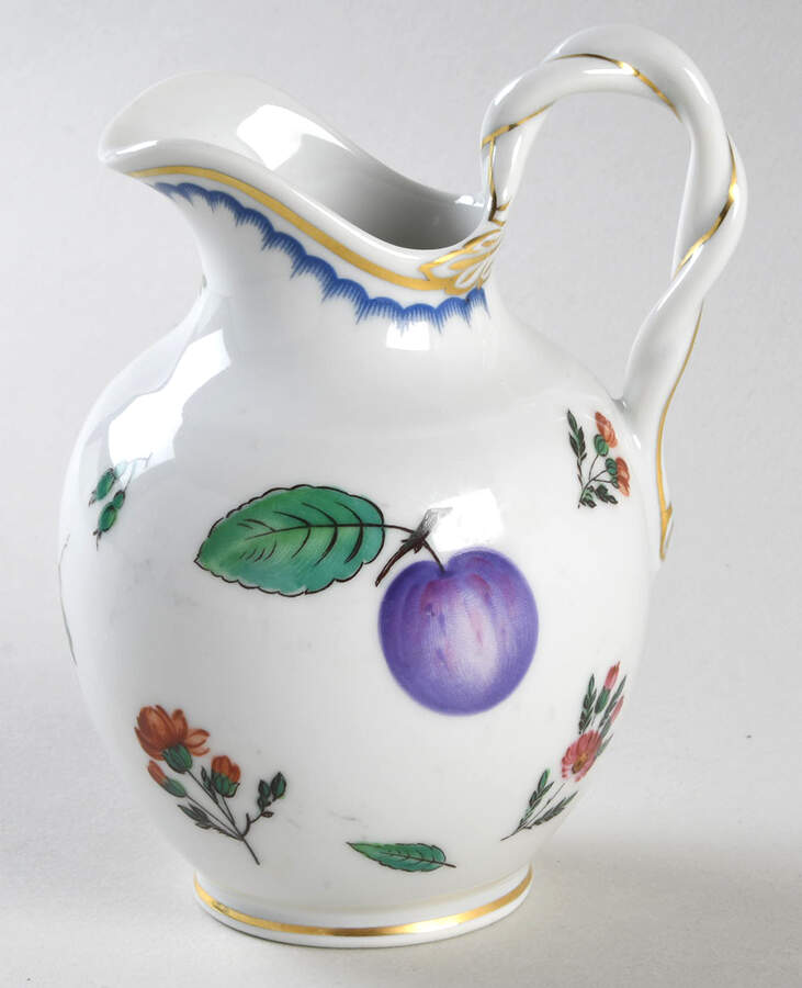 Italian Fruits (Antico Doccia) Creamer by Ginori 1735-1