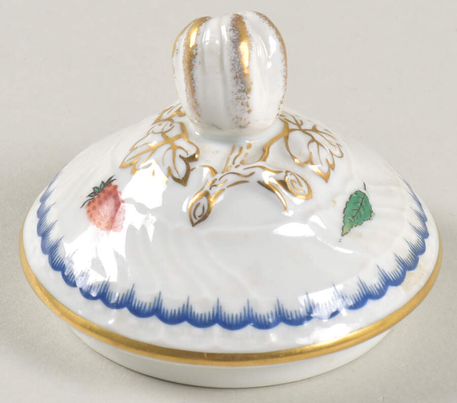 Italian Fruits (Antico Doccia) Lid for Sugar Bowl by Ginori 1735-1