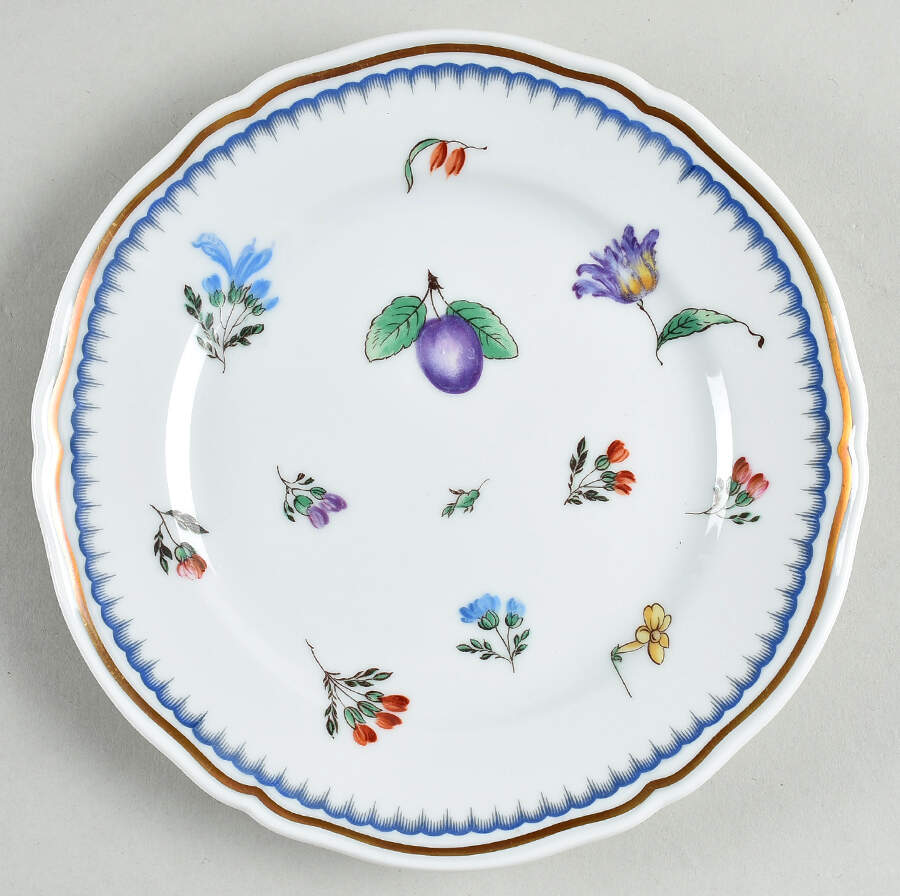 Italian Fruits (Antico Doccia) Bread & Butter Plate by Ginori 1735-1