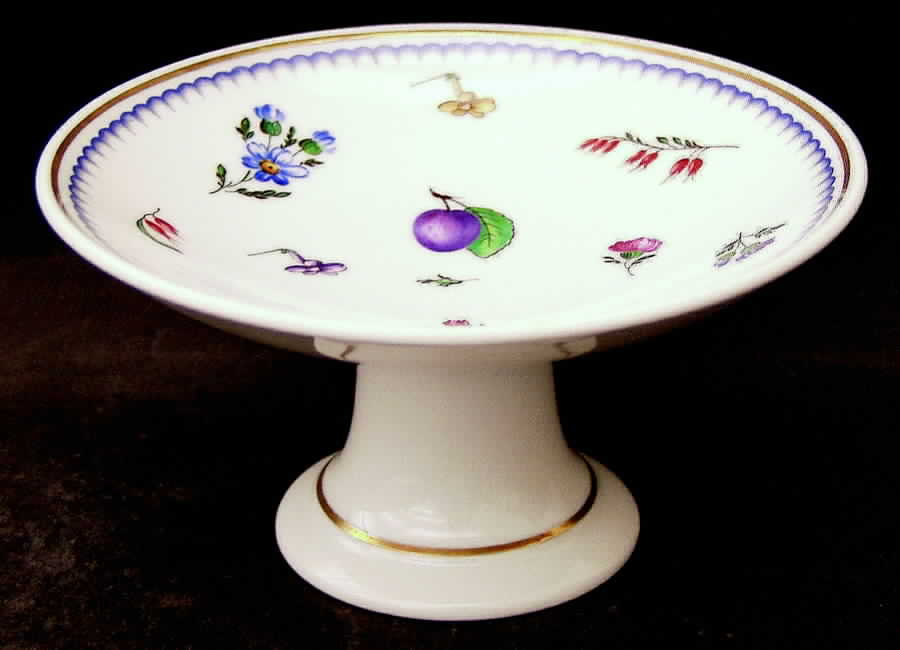 Italian Fruits (Antico Doccia) Round Compote (Height X Width) by Ginori 1735-1