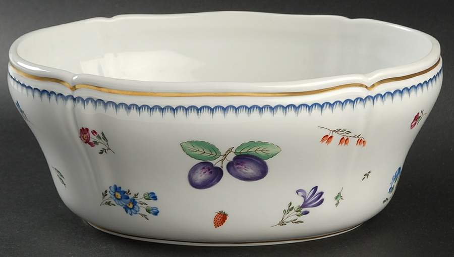 Italian Fruits (Antico Doccia) Oval Vegetable No Lid by Ginori 1735-1