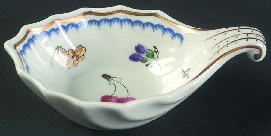 Italian Fruits (Antico Doccia) Spoon Rest/Holder (Holds 1 Spoon) by Ginori 1735-1