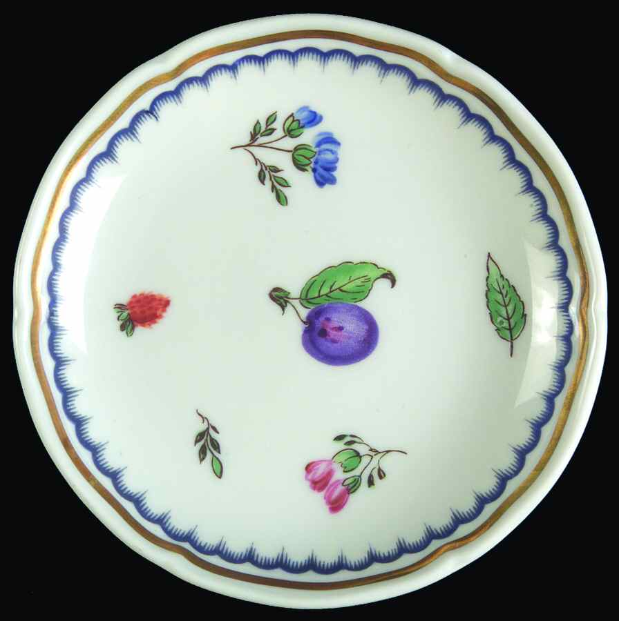 Italian Fruits (Antico Doccia) Butter Pat by Ginori 1735-1