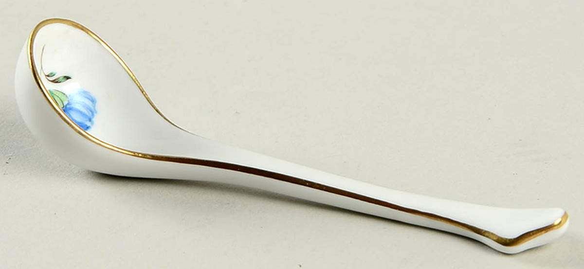 Italian Fruits (Antico Doccia) Mustard Spoon by Ginori 1735-1