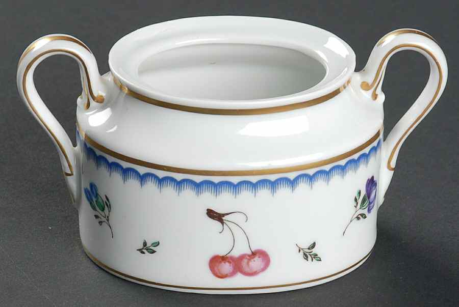 Italian Fruits (Antico Doccia) Mini Sugar Bowl No Lid by Ginori 1735-1