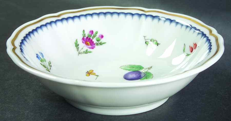 Italian Fruits (Antico Doccia) Fruit/Dessert (Sauce) Bowl by Ginori 1735-1