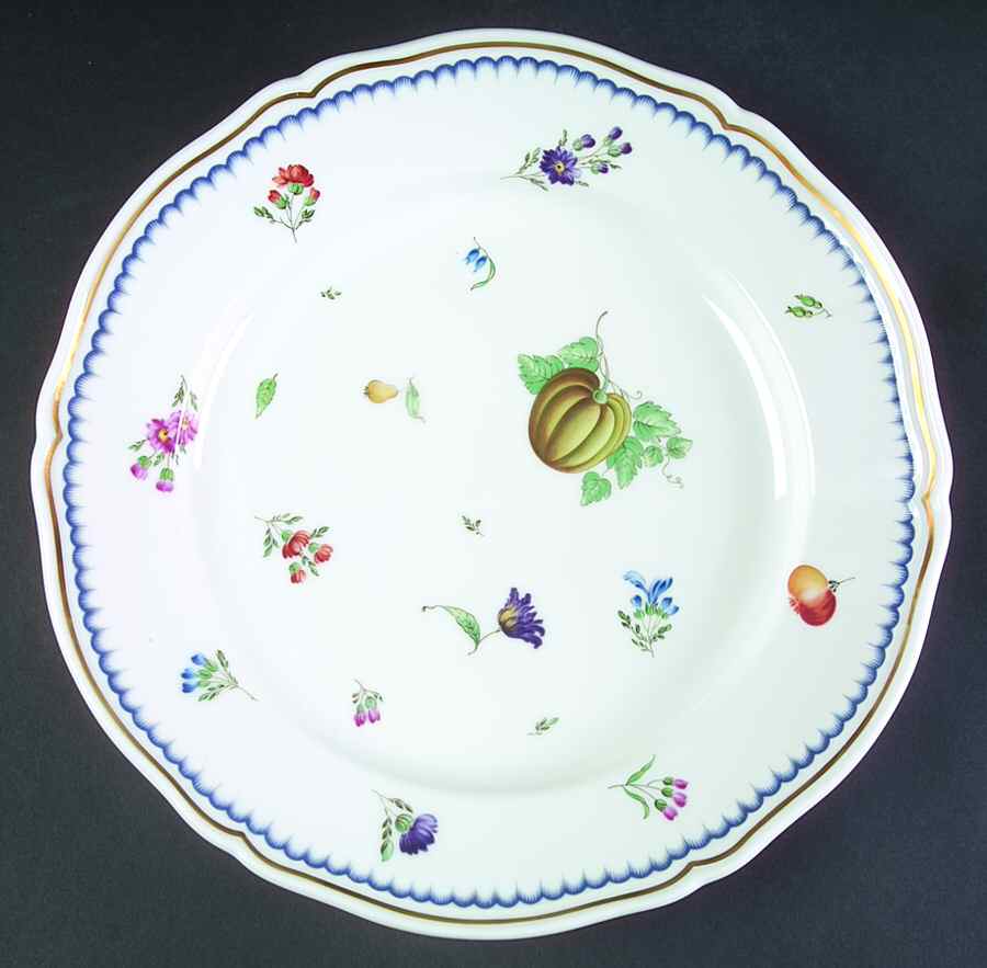 Italian Fruits (Antico Doccia) 12" Chop Plate (Round Platter) by Ginori 1735-1