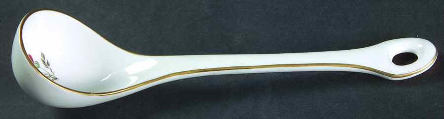 Italian Fruits (Antico Doccia) Gravy Ladle Solid Piece by Ginori 1735-1