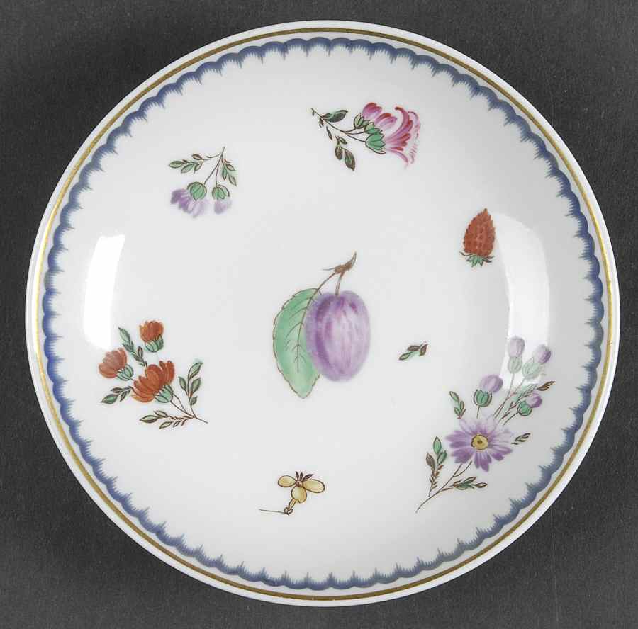 Italian Fruits (Antico Doccia) 5" Round Nut Dish by Ginori 1735-1