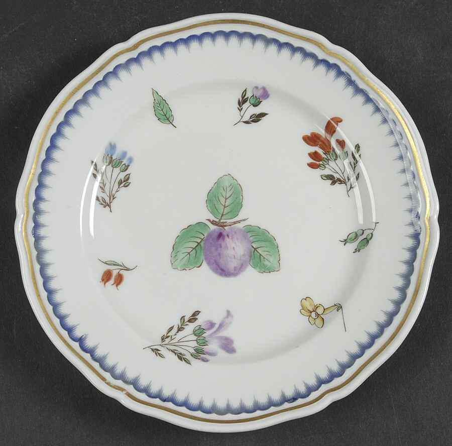 Italian Fruits (Antico Doccia) Small Bread & Butter Plate by Ginori 1735-1