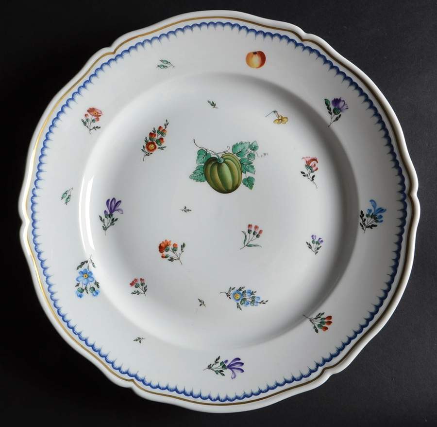 Italian Fruits (Antico Doccia) 13" Chop Plate (Round Platter) by Ginori 1735-1
