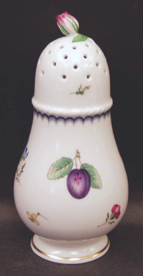 Italian Fruits (Antico Doccia) Sugar Shaker by Ginori 1735-1