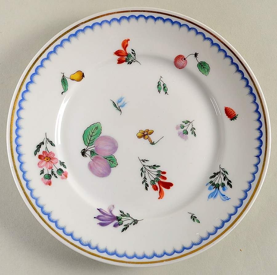 Italian Fruit (Impero) Salad Plate by Ginori 1735-1