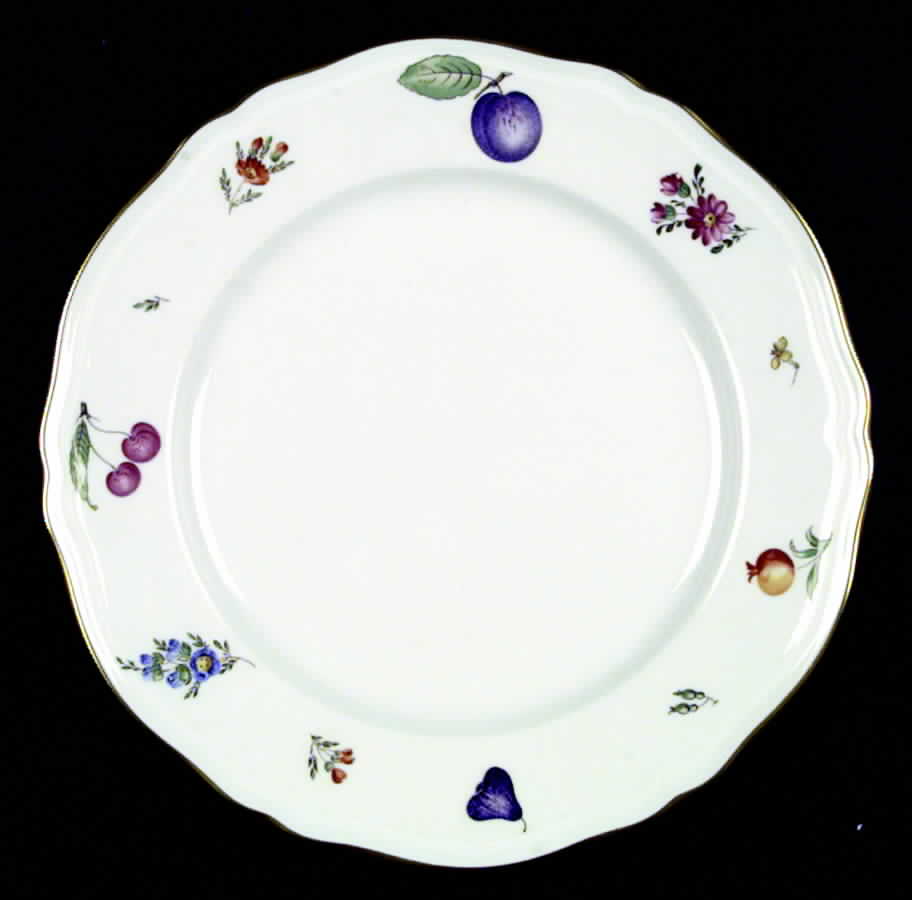 Italian Fruits (Antico Doccia) Dinner Plate by Ginori 1735-1