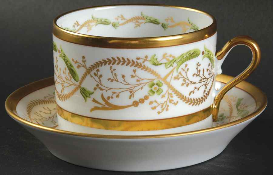 La Scala Flat Cup & Saucer Set by Ginori 1735-1