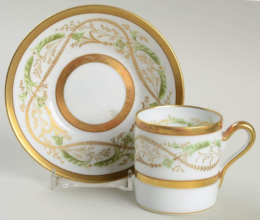 La Scala Flat Demitasse Cup & Saucer Set by Ginori 1735-1