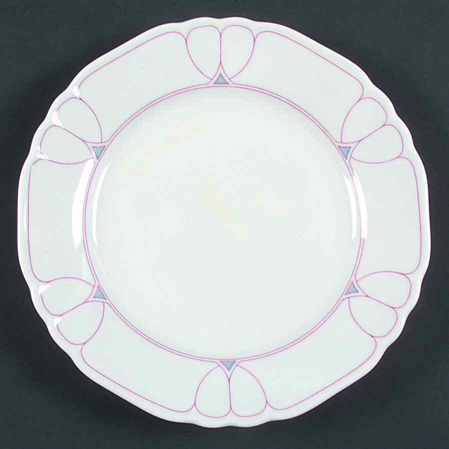 Liberty Red Salad Plate by Ginori 1735-1