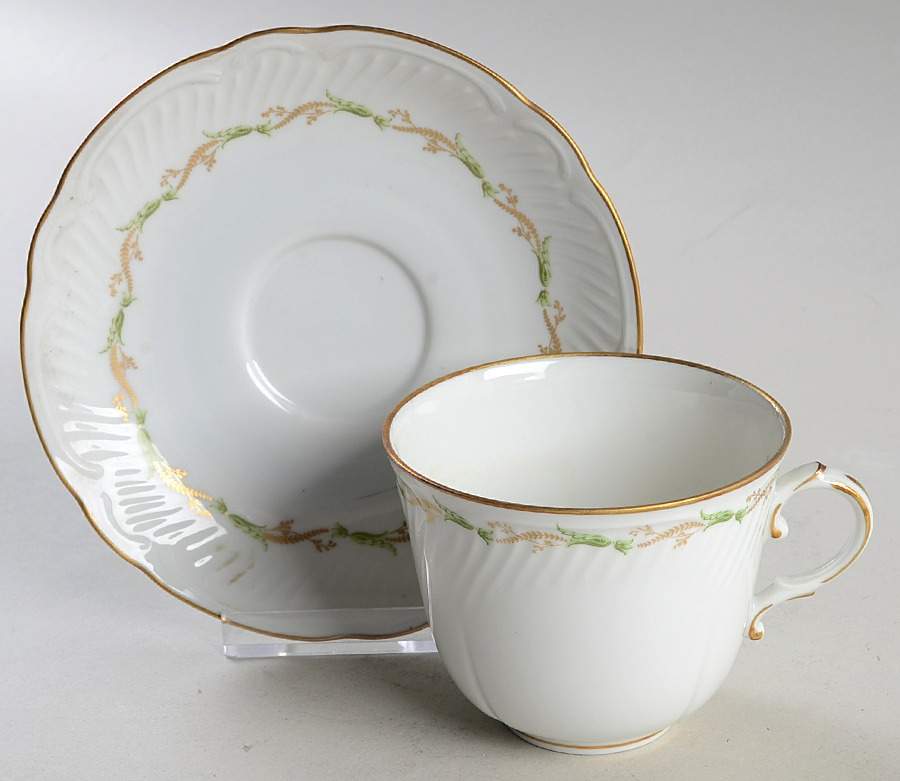 Marengo Flat Cup & Saucer Set by Ginori 1735-1