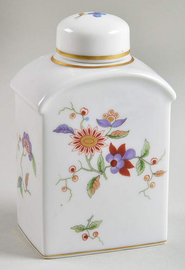 Oriente Tea Caddy & Lid by Ginori 1735-1
