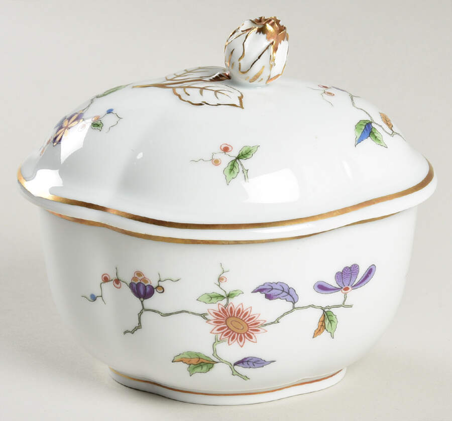Oriente Sugar Bowl & Lid by Ginori 1735-1